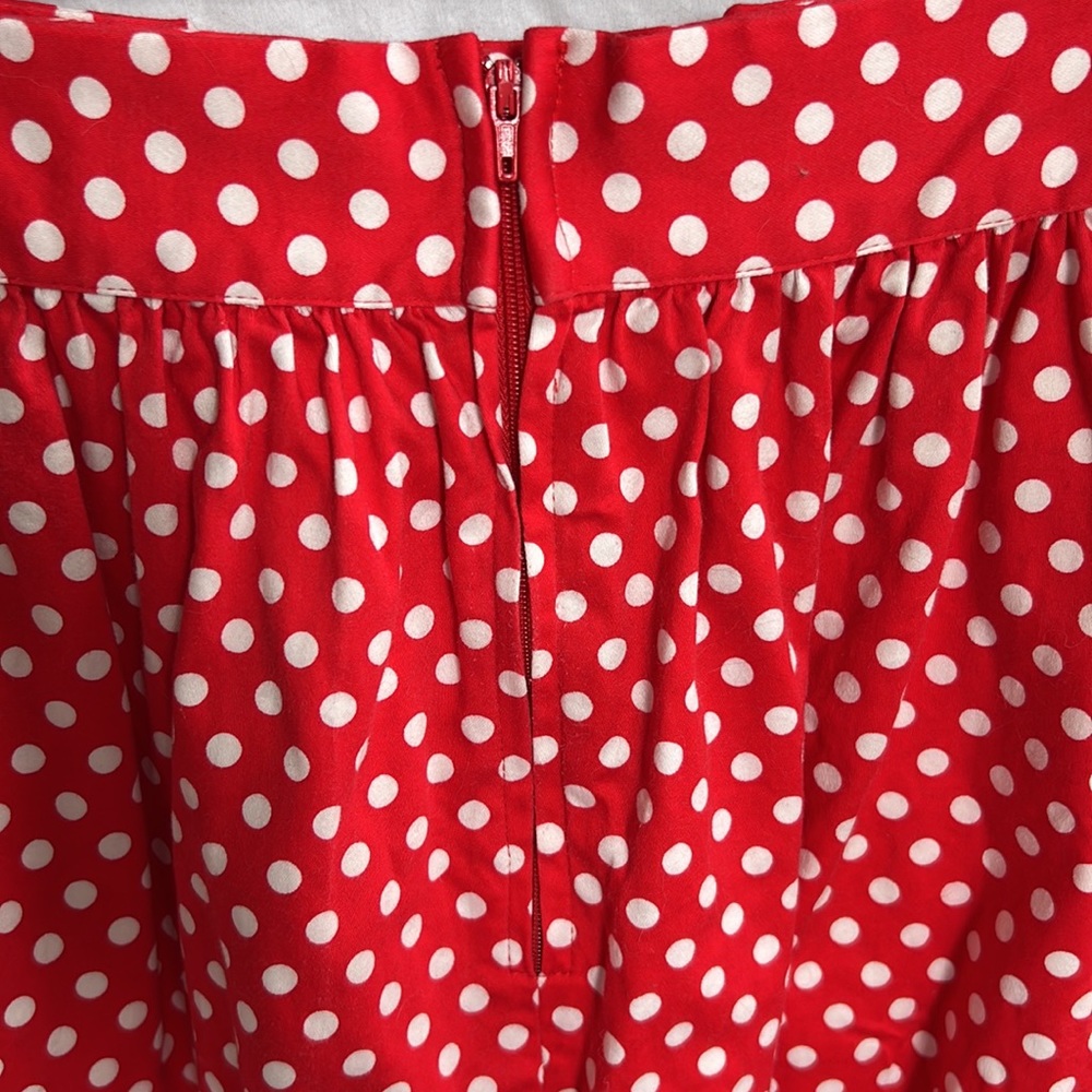 Red Polka Dot Skirt View 3